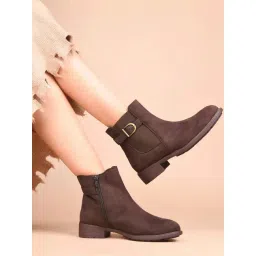 Clog London Women's Brown Casual Booties