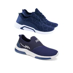 Free Kicks Men Multicoloured Mesh Marking Running Sports Shoes