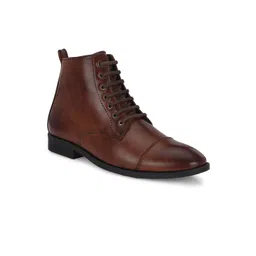SERVER Men Colourblocked Lace-Ups High-Top Fashion