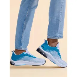 Neemans Men's The Comfornauts White & Blue Running Shoes