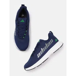 ADIDAS Men Woven Design Glint Run Running Shoes with Striped & Brand Logo Detail