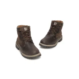 Woodland Men Round Toe Regular Boots