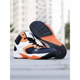 Bacca Bucci Men's WAGER Orange Basketball Shoes