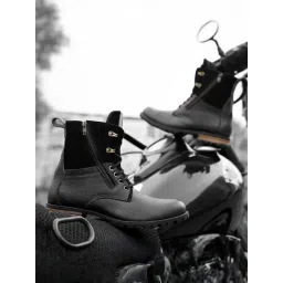 Bacca Bucci Men's Tron Black Derby Boots