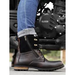 Bacca Bucci Men's Tron Brown Derby Boots