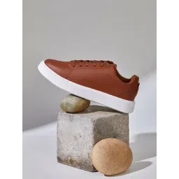 Neemans Men's Classic Caramel Brown Casual Sneakers