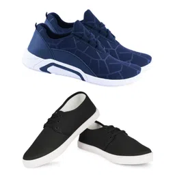 Free Kicks Men Multicoloured Mesh Marking Running Sports Shoes