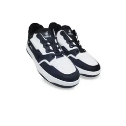 keekz Men Colourblocked PU Slip-On Sneakers