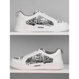 Mochi Men Printed PU Sneakers