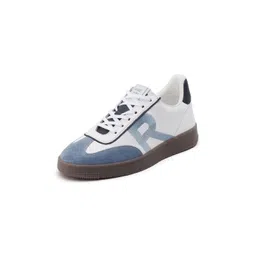 RARE RABBIT Men Printed Leather Sneakers
