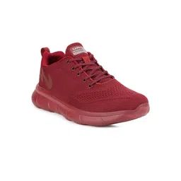 Campus Men Burgundy Mesh Running Shoes