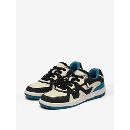 The Souled Store Men Colourblocked PU Sneakers