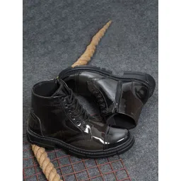 ARIWA Men Round Toe Mid-Top Boots