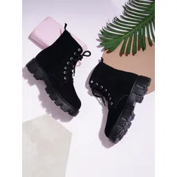 Try Me Women Casual Block-Heeled Boots