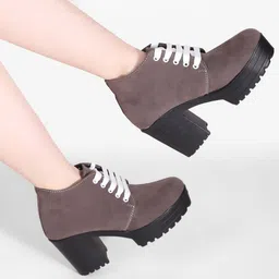 Amazing Design Women's Ankle Length Block Heel Stylish Fashionable Boots Boots For Women