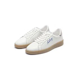 RARE RABBIT Men Round Toe Lace-Ups Leather Sneakers