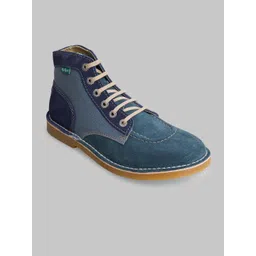 Kickers Men Colourblocked Lace-Up Boots