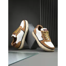 Eego Italy Men Leather Lace-Ups Sneakers