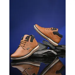 Vellinto Colourblocked Mid-Top Casual Boots