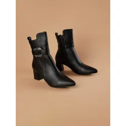 Ginger by Lifestyle Women Casual Block-Heeled Regular Boots