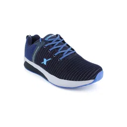 Sparx Men Navy Blue Mesh Running Non-Marking Shoes