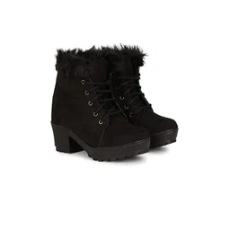 Commander Shoes Women Casual Block-Heeled Regular Boots