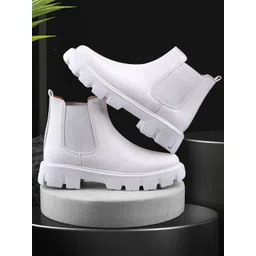 Bxxy Men Heeled Mid-Top Chelsea Boots