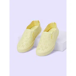 Forever Glam by Pantaloons Women Slip-On Sneakers With Laser Cuts