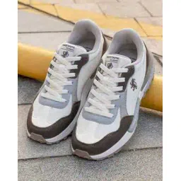 Men Round-Toe Lace-Up Sneakers