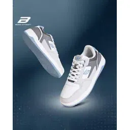 Men Round-Toe Sneakers with Lace Fastenings