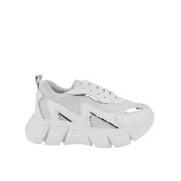 Panelled Lace-Up Walking Shoes