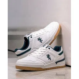 Men Round-Toe Lace-Up Sneakers