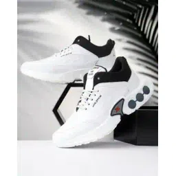 Men Mid-Top Running Sports Shoes with Lace Fastening