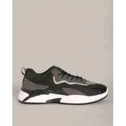 Men Round-Toe Lace-Up Sneakers