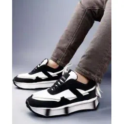 Men Colourblock Low-Top Lace-Up Sneakers