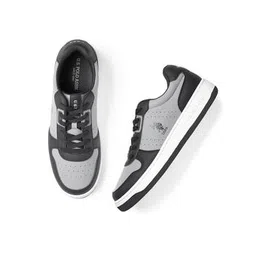 Men Colourblock Low-Top Lace-Up Sneakers