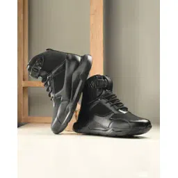 Men High-Top Lace-Up Sneakers