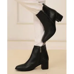 Women Ankle-Length Boots with PU Upper