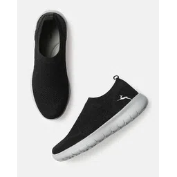 Knitted Slip-On Casual Shoes with Pull Tabs