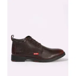 Men Leather Lace-Up Casual Shoes