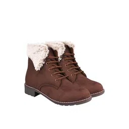 Ankle-Length Boots with Lace Fastening