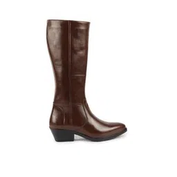 Women Knee-Length Boots with Zip Closure