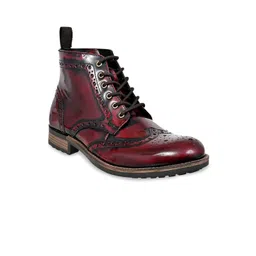 HX London Men Textured Leather Chelsea Boots