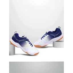 NIVIA Men Colourblocked Badminton Lace-Ups Non-Marking Shoes