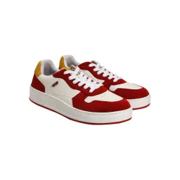 Men's Red Colorblock Sneakers