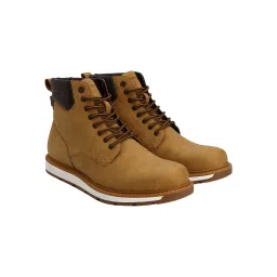 Men's Tan Solid Boots