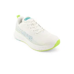 Campus Men Off White Mesh Running Shoes