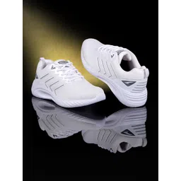 ASIAN Men White Mesh Running Non-Marking Shoes