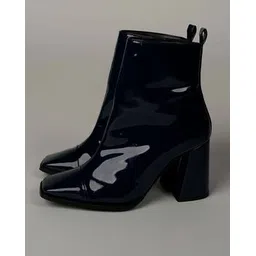 Chunky Heeled Ankle-Length Boots