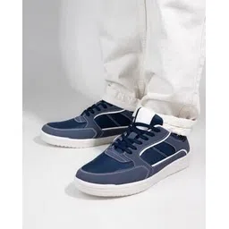 Men Lace-Up Sneakers with Synthetic Upper
